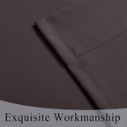 Fcosie Chocolate Fireproof Insulation Curtains for Kindergartens, Elderly Homes, Hospitals, Laboratory, Clinic | 80% Light Blocking Polyester Drapes with Antique Bronze Grommets, 66"Wx102"L, 2 Panels