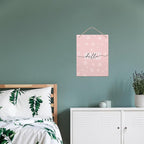 Pink Winter Snowflakes Wooden Sign, 10x8 inches, Rustic Wall Decor