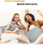 Aroma Season Heated Throw Pillow Lumbar Support Cushion, Back Pain Relief Soothing Cramp Body Warm Hug for Winter, 5 Heating Level and 6 Timer Control, Auto Shut Off Function