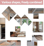 Unbreakable Wall Mirror Full Length,Over the Door Mirror for Bedroom,4Pcs 10inchx10inch Acrylic Mirror Kids,Shatterproof Plexiglass Long Mirrors,Children Non Glass Stick on Mirrors Tiles self adhesive