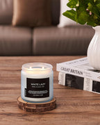 M&SENSE Jasmine & Clean Cotton Spring Scented Candle, 11.6oz Aromatherapy Gifts 2 Wick 70 Hours Long Lasting Burn, Natural Organic Soy Candle, Housewarming Gifts for Dad Mom Friends