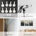 HLNIUC Mountain Forest Sun Framed Wall Art,Large Boho Pine Tree Canvas Wall Decor Set of 3(16”x24”)Ridge Mountain Landscape Picture Prints,Natural Sunset Woodland Wall Painting for Living Room,Bedroom