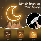 Neon Sign for Teen Girls, Moon Neon Signs, Light Up Dream Catcher for Girl Room Decor, Cozy Dreamy Lighting for Wall Decor,Birthday Christmas Gifts for Teenage Kids