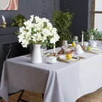 IPOPU 4Pcs Faux White Artificial Delphiniums, 24.8 Inch Long Stem Artificial Jacaranda Flowers for Tall Vases, Fake Delphiniums for Artificial Flower Arrangements, Home Party Decorations