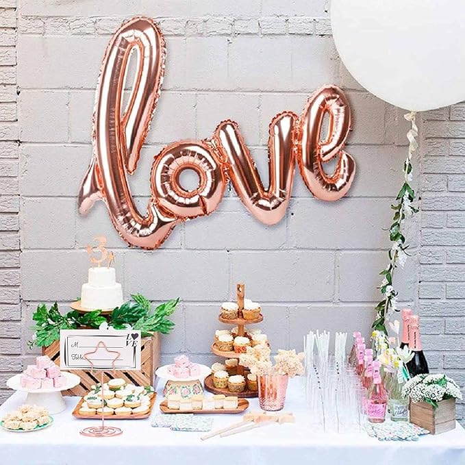 20PCS 3.35 Inch Table Number Stands - Place Card Holders for Wedding Centerpieces, Birthday Party, Photo Picture Frame Display (Star Shaped-Rose Gold)