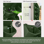 Self Watering Wall Mounted Vertical Planter, 36 Pots Wall Planter Indoor Vertical Living Green Plant Wall Easy Installation (Green)