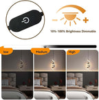 Plug in Pendant Light, 3000~6000K Hanging Lights with Plug in Cord, Touch Switch Modern Pendant Light, Black Hanging Lamps for Living Room, Kitchen, Dining Room, Bedroom,1 Pack