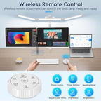 Syrinx Desk Lamp with Gesture Sensor Switch and Remote Control, 24W Bright LED Desk Lamps for Home Office with 50 Light Modes Adjustable Desk Lamp with Clamp for Tables Up to 2.95 inches Thick