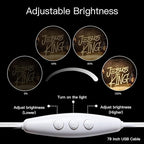 WLHOPE Jesus Is King Neon Sign Dimmable Led Signs for home Wall Decor, Neon Lights USB Powered Transparent Acrylic Board Sign for church party bedroom living room Decoration 12.99 * 12.6 inch