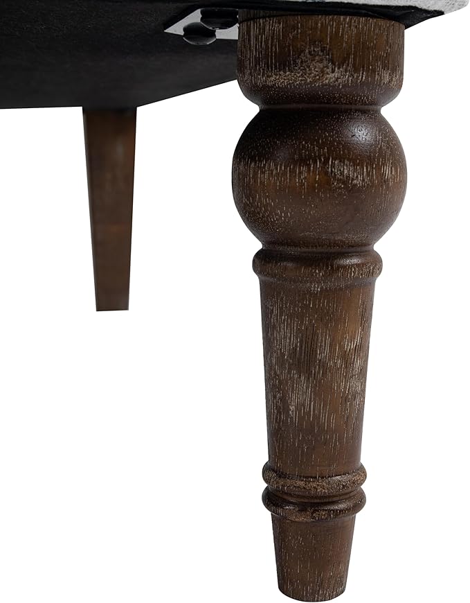 UIXE Stripe Accent Chairs Set of 2, Living Room Arm Chair Modern Nailhead Trim Club Armchair, Comfy Upholstered Sofa Lounge Seat Reading Seat Bedroom Side Seating for Home Office, Dark Blue