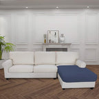 Easy-Going Sectional Couch Covers for Dogs L Shape Sofa Cover Reversible Sofa Slipcover Chaise Lounge Cover Furniture Protector Cover for Pets Dog Cat (42 x 52 inches, DarkBlue/DarkBlue)