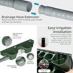 Self Watering Wall Mounted Vertical Planter, 36 Pots Wall Planter Indoor Vertical Living Green Plant Wall Easy Installation (Green with Timing System)