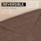 Easy-Going Sectional Couch Covers for Dogs L Shape Sofa Cover Reversible Sofa Slipcover Chaise Lounge Cover Furniture Protector Cover for Pets Dog Cat (42 x 68 inches, Brown/Brown)
