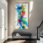 Framed Extra Large Colorful Abstract Wall Art for Living Room, Modern Horizontal Bright Canvas Prints Paintings Artwork for Walls, Bold Color Pictures for Hallway Dining Bedroom Office Wall Decor 30x60 In