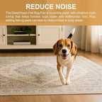 Deep Dream Dual Surface 10'x14' Rug Pad, Waterproof 1/8" Thick Felt + Natural Rubber Backing, Non Slip Carpet Gripper for Area Rugs, Protective Cushioned Pads for All Floors