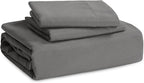 Bedsure Dark Grey Oversized Queen Duvet Cover - 3 Pieces Prewashed Cotton-Like Extra Soft Bedding Set, Includes 1 Duvet Cover 98x98 Inches with Zipper Closure & 2 Pillow Shams, Comforter Not Included