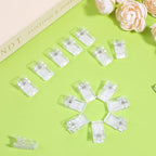 30 Pieces Self Adhesive Clips, Tapestry Wall Hanging Clips, Plastic Hanging Spring Clips Wall Clips Light Clips Photo Clips Poster Clips for Office Home Poster Photo Flag Decorations, Clear