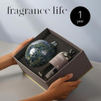 LAFCO New York Absolute Collection Reed Diffuser, Forest Oakmoss - 15 oz - Up to 1 Year Fragrance Life - Reusable, Hand Blown Glass Vessel - Nylon Reeds - Made in The USA