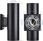 Bling RF Remote Control RGB Colour Changing Lighting LED Double Up and Down Outdoor Wall Light,White Temperature 2700k- 6500k RGB+CCT Exterior Wall Lighting (4 Pack)