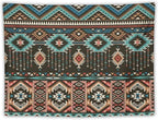 HZOHNAGO Aztec Tapestry Turquoise Blue and Brown and Native American Tribal Pattern Printed Wall Tapestry Wall Hanging for Bedroom Living Room Dorm 40" W x 30" H