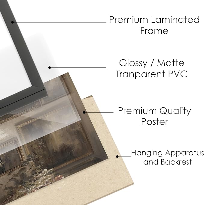 Dark Academia Decor Framed Wall Art, 10 pcs of Gothic Wall Art for Moody Decor, Vintage Room Decor Aesthetic Dark Academia Prints for Bedroom