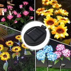 Solar Lantern Top LED Panel Lantern Lid Lights Replacement Part for Outdoor Flower DIY Solar Flower Lights Garden Patio Decor (4PCS)