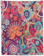 Boho Floral Tapestry, Abstract Mandala Plant Colorful Floral Home Art Wall Hanging for Bedroom Living Room Dormitory 40x60 Inch