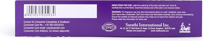 Tulasi Smudge Incense Sticks Gift Pack – 6 Scents x 40g Each – White Sage, Palo Santo, Lavender, Frankincense, Sandalwood, Rose – 48 Natural Herbal Incense for Aromatherapy, Yoga, Meditation