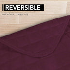 Easy-Going Sectional Couch Covers for Dogs L Shape Sofa Cover Reversible Sofa Slipcover Chaise Lounge Cover Furniture Protector Cover for Pets Dog Cat (42 x 52 inches, Wine/Wine)