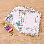 Hanging Photo Display Photo Holder String with Clips Photo Frame Set Perfect Wall Decor for Teen Bedroom Home Cubicle Office Retro Postmark *2