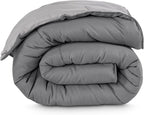 Bare Home Queen Comforter - Reversible Colors - Goose Down Alternative - Ultra-Soft - Premium 1800 Series - All Season Warmth - Bedding Comforter (Queen, Grey/Light Grey)