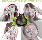 BZseed Aromatherapy Essential Oil Diffuser, 550ml Ultrasonic Fragrant Oil Large Room Humidifier, Diffusers for Home with Timer and Waterless Auto-Off, 7 Color LED Lights,Cool Mist Humidifiers