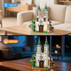 Reobrix St.Andrew's Church Architecture Building Kit with LED Lights,MOC Street Modular Collectible Display Kit,Construction Building Model Set,Home Office Decor,Idea Gift for Adults and Teen,3087 PCS
