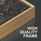 SIGNINART Beige Tree Ring Framed Canvas Wall Art Set, Abstract Black and White Rustic Wood Wall Decor, Neutral Wood Stump Artwork, Modern Art Prints for Bedroom Living Room Office 16"x24"x3