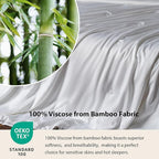 EP Mode Mulberry Silk Filled Quilt with 100% Viscose from Bamboo Fabric, Natural Lightweighted Cooling Comforter (White, King 102” X 88”)