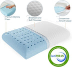 Sweetcrispy Memory Foam Sleeping, Bed Soft and Comfortable, Cooling Hotel Pillow for Side Sleeper, Removable, Machine Washable Cover, Standard Size 4 Pack, White 4 Count