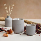 Craft & Kin Reed Diffuser for Home & Bathroom – Rose & Oud Reed Diffuser Set with Fragrance Sticks, Long-Lasting Alcohol-Free Scent, Fall Earthenware Collection, 6.7oz