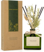 Reed Diffuser, 6.09 oz Ebony Rose Scent Diffuser with Sticks & Dried Flowers, 120 Days Long Lasting Reed diffusers for Home, Elegant Fragrance for Bathroom Bedroom Office Decor, Air Fresh