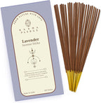 Lavender Incense Sticks, Organic Hand Dipped 100 Sticks with Natural Herbs & Aromatic Ingredients, Burn Time 45 to 60 Minutes, Incense for Positivity, Yoga, Meditation, Relaxation, Spiritual Gift