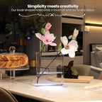 Book Vase for Flowers Home Décor,Artistic and Cultural Flavor Decorative Acrylic Clear Vase for Home and Office,Creative Gifts for Book Lovers. (Transparent)