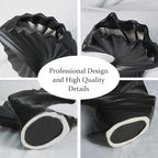 Sector Vase, Set of 2 - Minimalist Nordic, Black Ceramic Sector Vase Vase Decor | Table Centerpiece, Olive Plant, Wedding, Living Room, Bookshelf, Office, Modern Home, Entryway, Console