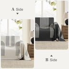 Boho Couch Cover Washable Sectional Couch Covers for Dogs Reversible Sofa Slipcover for 2 or 3 Cushion Couch Pet Friendly Furniture Protector (3# Heise, 71" x 150")