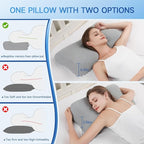 Cervical Neck Pillow for Pain Relief Sleeping, Adjustable Cervical Pillow Cozy Sleeping, Odorless Ergonomic Contour Memory Foam Pillows, Orthopedic Bed Pillow for Side Back Stomach Sleeper