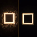 LUMENGY Solar Paver Light 4×4 inch (3.93 X 3.93), Up To 12 Hours Continues Lighting, Stainless Steel, Glare-Free Lighting For Driveways & Garden, 2700K Warm White, Waterproof & Drive-Over Rated. Ver 2