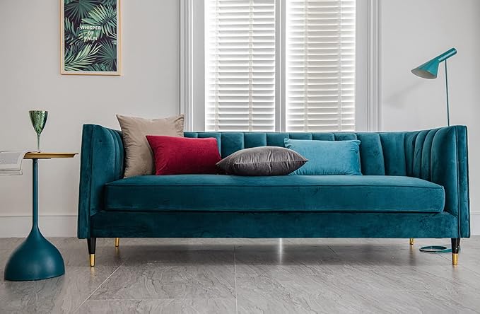 Throw Pillow Covers 12x20 Burgundy: 2 Pack Cozy Soft Velvet Rectangular Decorative Pillow Cases for Farmhouse Home Decor