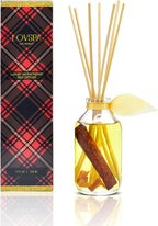 LOVSPA Reed Diffuser Set, Spiced Pomander Scented Oil Diffuser with Sticks, Home Fragrance Accessories for Bathroom Shelf Decor, Aroma Diffusers for Home or Office Desk, USA Made