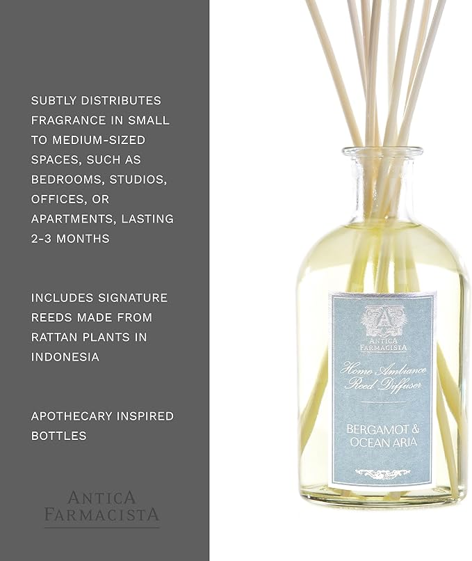 Antica Farmacista Home Ambiance Diffuser, Bergamot and Ocean Aria, 8.45 Fl Oz