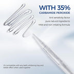5 x Teeth Whitening Pen Gel (4+1 Desensitizing Gel), No Sensitivity Teeth Whitening Gel Kit, Effective Teeth Whitener, Travel-Friendly Tooth Whitening Pen, Carbamide Peroxide Tooth Bleaching