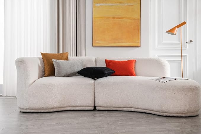 Decorative Pillow Cases 12x20 Light-Grey: 2 Pack Cozy Soft Velvet Rectangular Throw Pillow Covers for Farmhouse Home Decor