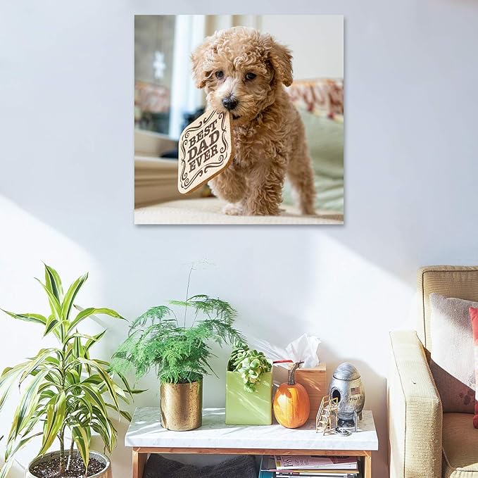 Personalized Photo to Canvas Print - Canvas Prints With Your Photos on Custom Wall Art for Bedroom, Living Room, Wedding Baby Pet Family Picture Framed Wall Art (12" W x 12" H)